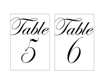 graphic about Free Printable Table Numbers 1-20 named Wedding day Desk Figures Etsy CA