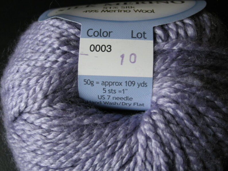 Plymouth Yarn Royal Silk Merino Color 0003 Lot 10