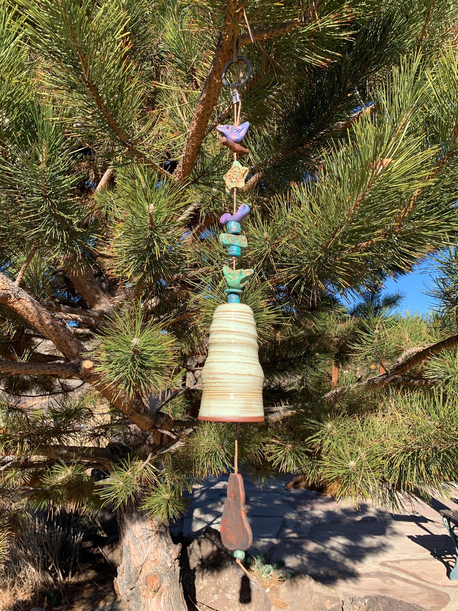 clay bird bell clay bird bell