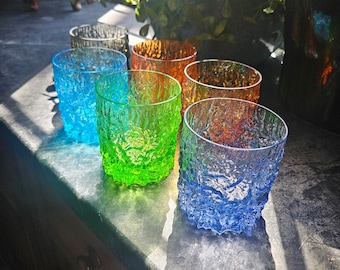 Przepiękne! 6 oryginalnych, zabytkowych okularów MCM z lat 60. z teksturą kory, w doskonałym stanie