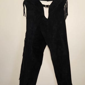 Chaps En Daim Et Cuir Véritable Whitman Pour Adulte - Tenue Western/cowboy