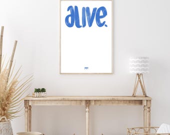 Mindfulness Quote Art Print: Positive Affirmation, Mental Health Decor (Digital Download)