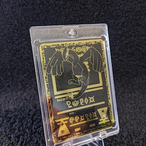 Gold metal pokemoncard - Etsy 日本