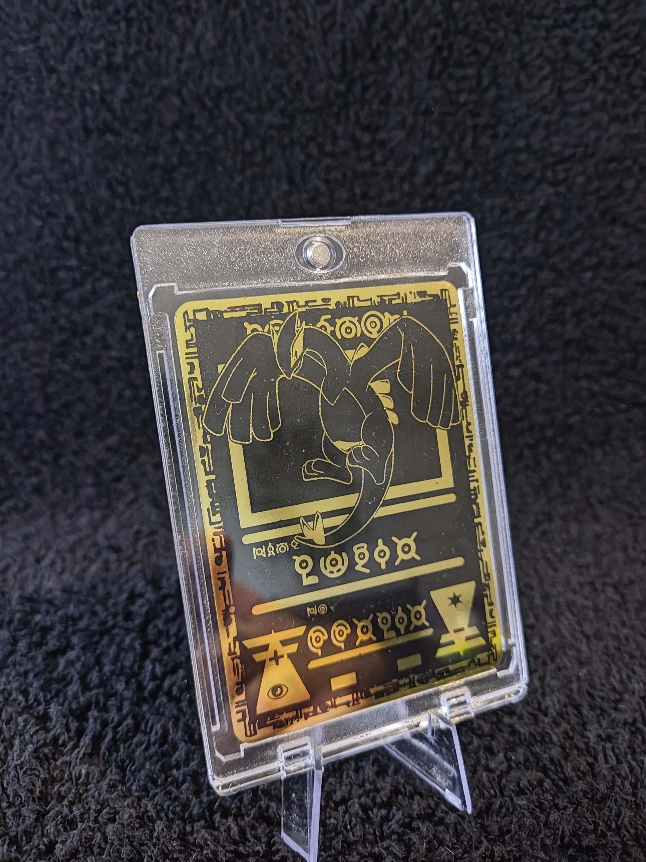 Gold metal pokemoncard - Etsy 日本