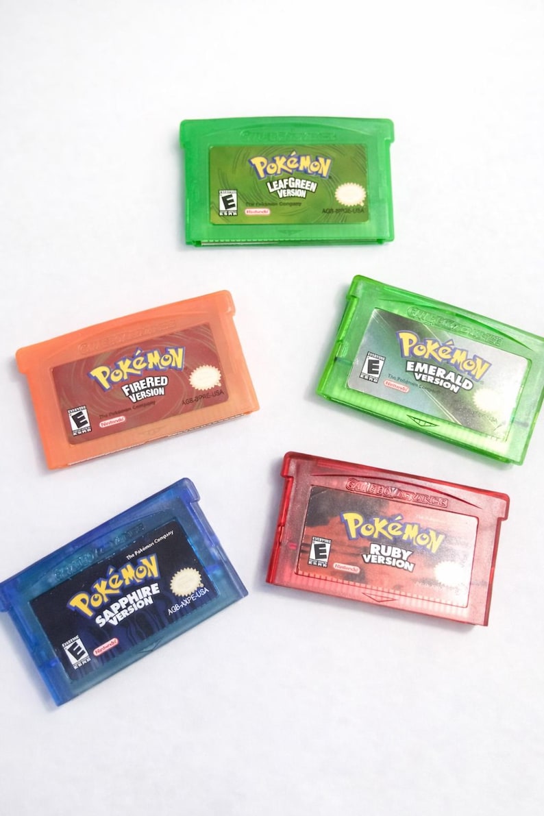 Pokémon Game Boy Advance Complete 5-game Set With Magnetic Poké Ball ...