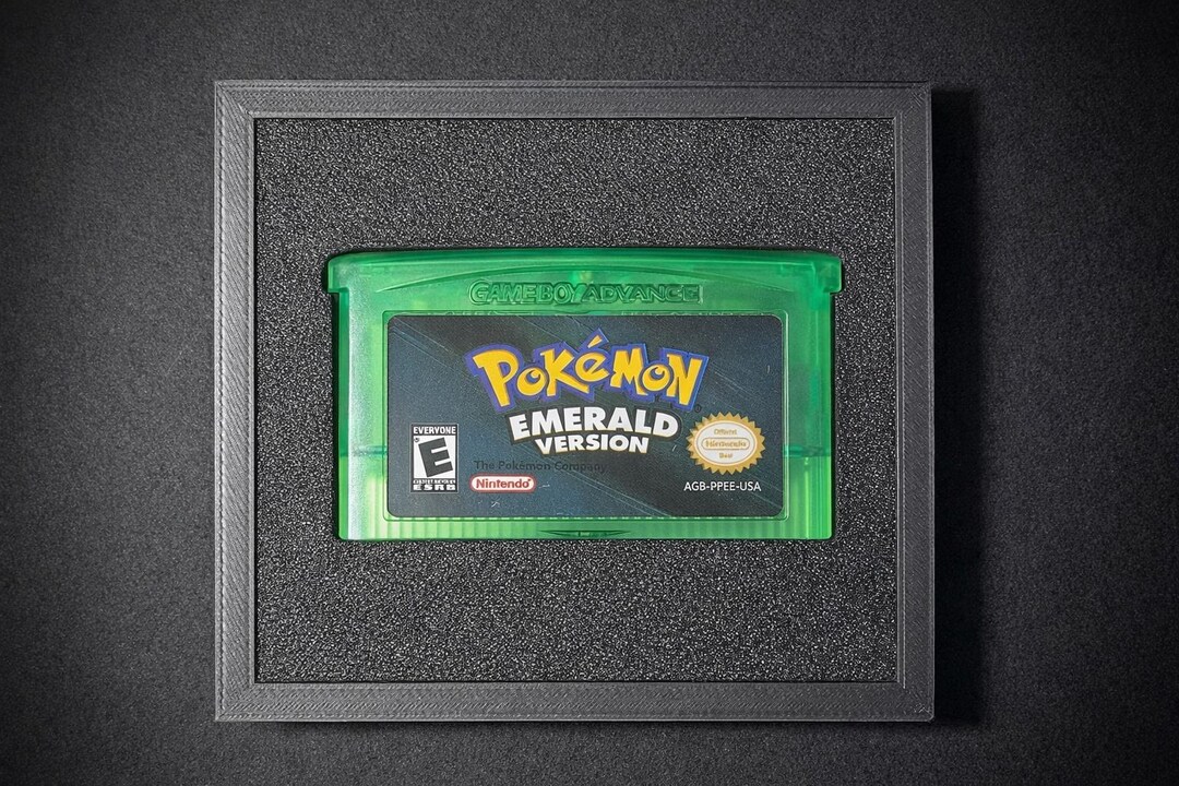 Pokemon Emerald Game + Frame Display! Cartridge and Display Included - Etsy