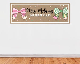 Back to School Banner Template | 2x6' Craft Paper Sign (Digital Download)