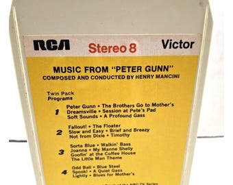 Vintage 8 Track Tape Of "Music From Peter Gunn" By Henry Manchini No Return