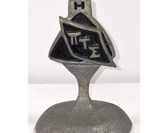 Vintage Rare Pi Tau Epsilon 5oz Paperweight 4 1/2" Tall x 3" Wide