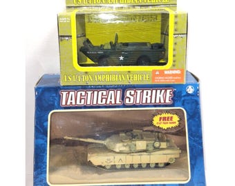 Partia O2 NIP Army Machines 1/4-tonowy pojazd amfibijny i czołg M1A1 ABAMS