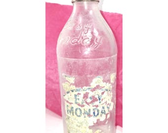 Vintage "Easy Monday" Cleaning Agent Bottle As Found With Cap