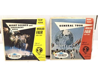 Klasyczny Sawyers View-Master z 1964 roku – ogólna wycieczka i nocne widoki na Targi Światowe