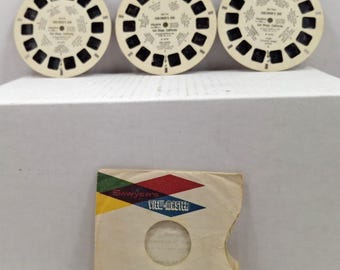 Zestaw 3 płyt Sawyers View-Master San Diego Childrens Zoo z 1958 roku