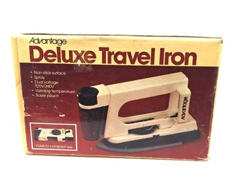 Vintage Advantage-reisstrijkijzer - getest - spuitfles en reisetui ontbreken