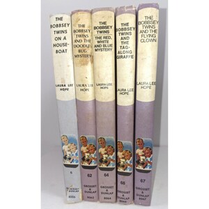 Vintage 5 Buch Lot von gebrauchten Bobbsey Twins Hardcover Bücher
