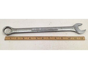 Craftsman 1" Open End And 12 Point Combination Wrench # 44705 Forged In The USA