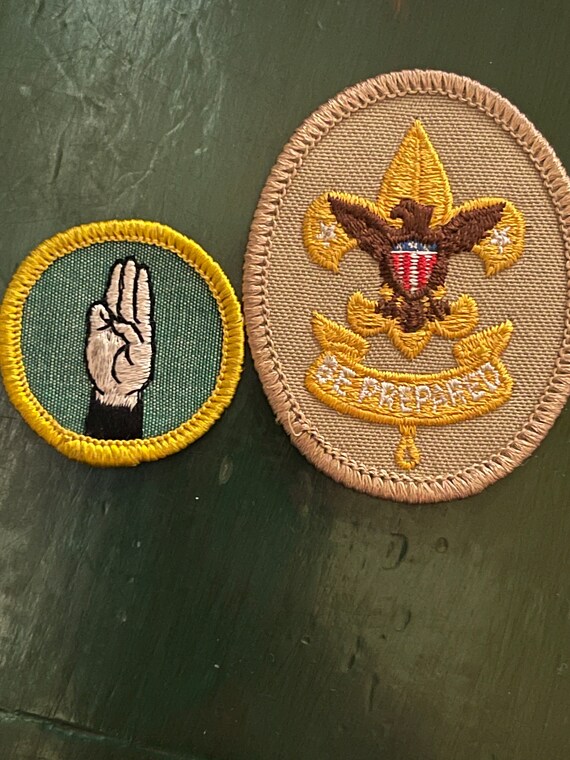Vintage boy scout patches, Gem