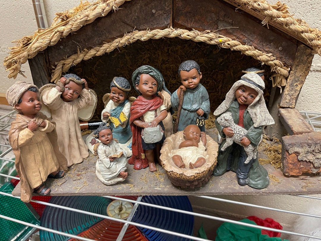 L. Holcombe All Gods Children Nativity Set Etsy