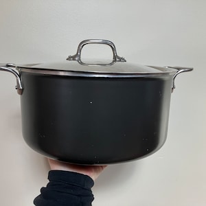 VTG All Clad 8 quart Stock Pot / Dutch oven / All-clad anodized aluminum and Stainless 18/10 with Lid-Rare find - 8qt Professional Cookware
