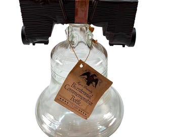 Lejon Brandy Bicentennial Liberty Bell Bottle 1976 Decanter Vtg Commemorative