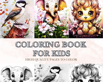 Libro para colorear / Descarga digital imprimible