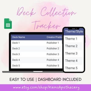 Simple Tarot Collection Tracker