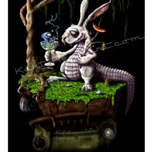 Hobo Hare Gator - 13X19 Signed and Numbred Print