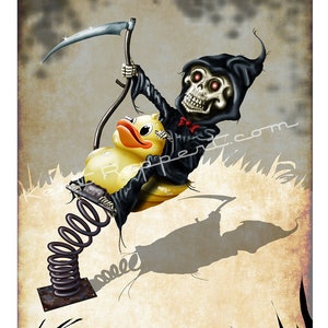 Grims Day Off - 8.5 X 11 Print by Kent Reppert II