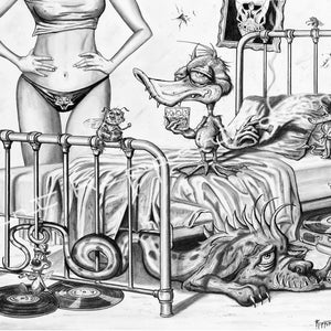 Strange Happenings In Room 513 - 8.5 X 11 Print by Kent Reppert II