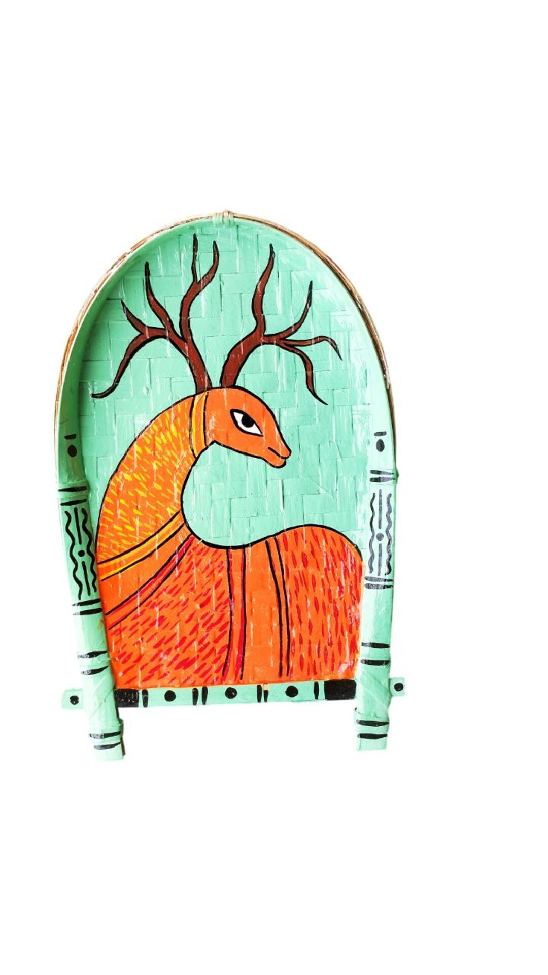 Handpainted Bengali Kulo Art Wall Hanging Indian Art - Etsy