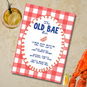 Seafood Boil Birthday Invitation Template, Old Bae Party, Coastal Menu (Digital Download) image 3
