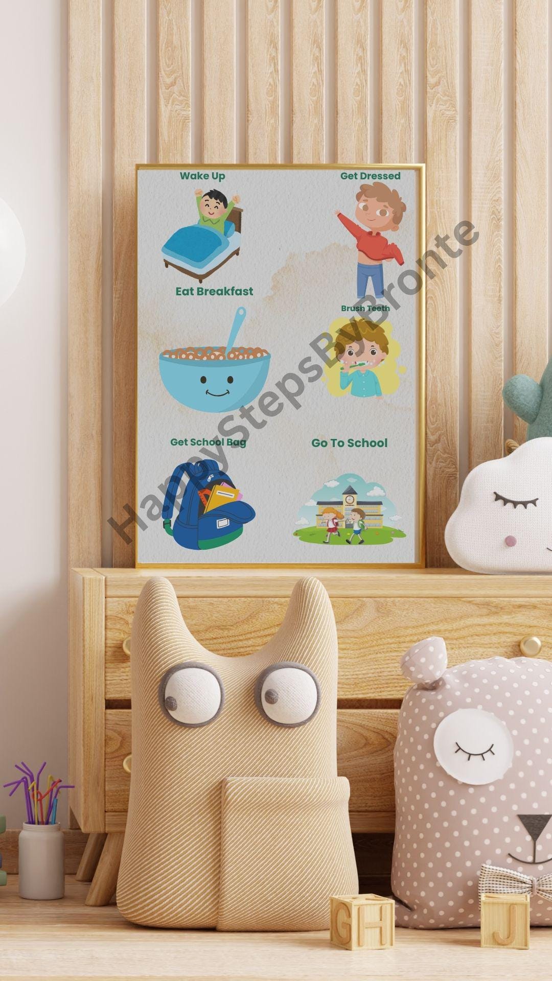 Kids Morning Routine Visuals for Kids | Autism & ADHD Friendly ...
