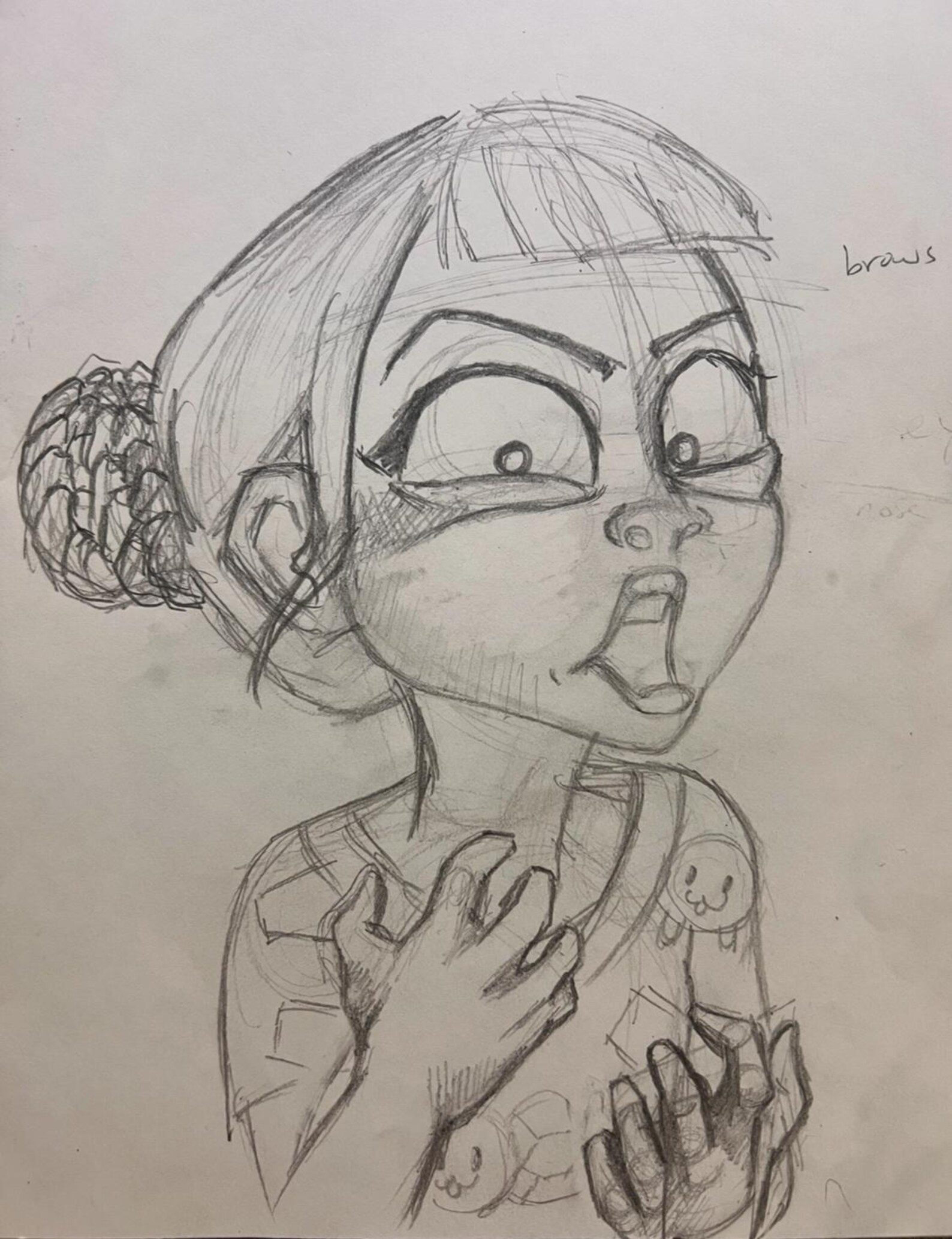 Trace Huntrix Huntrix's Zoey Coloring & Tracing Paper #kpopdemonhunters #kpdh # ...
