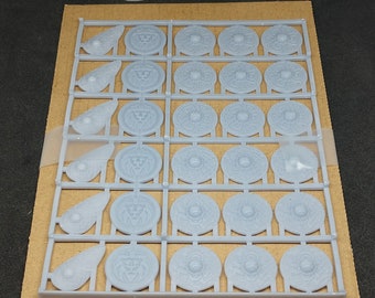 30 piece Shields of Light 3d printed Sprue Free Shipping D&D/Pathfinder/RPG