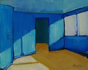 Original Artwork-Giclee-Archival Reproduction Print-interior-Still Life-Blue-Print of Original Painting-Angela Ooghe-Fine Art Print