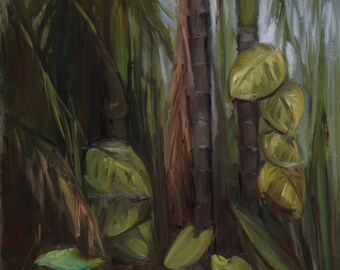 Original Oil Painting - Florida Tropical Hammock