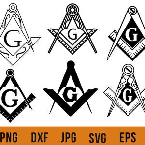 Masonic SVG Bundle: Freemason Symbol Designs for Cricut