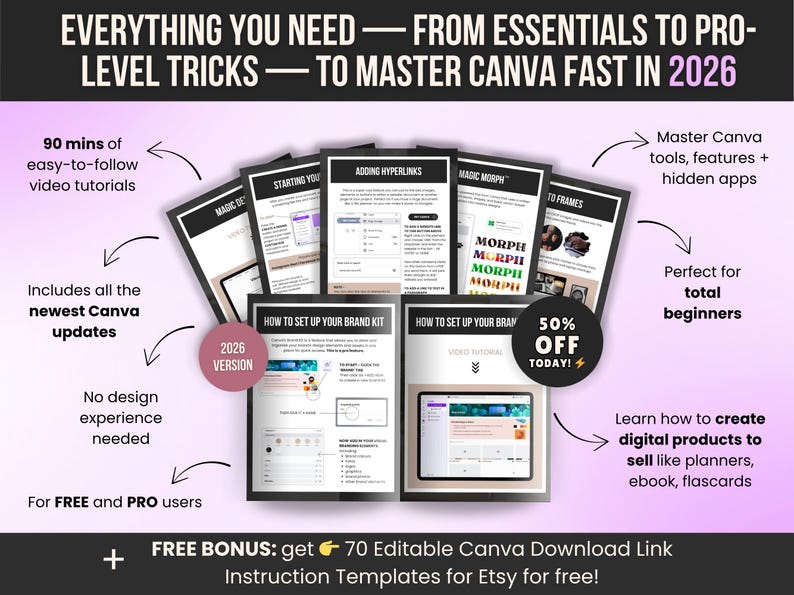 How to Use Canva and Create Digital Products to Sell - Canva Crash ...