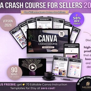 Hur man använder Canva för att skapa digitala produkter att sälja – Canva Crash Course för nybörjare 2026