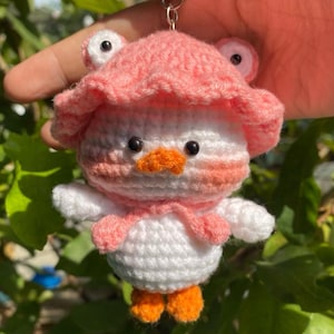 Handmade Crochet Animal Keychain - Animal Crochet, Cute Crochet Animal Stuffed Animal – Cute Gift for Pet Lovers, Friends, Kids