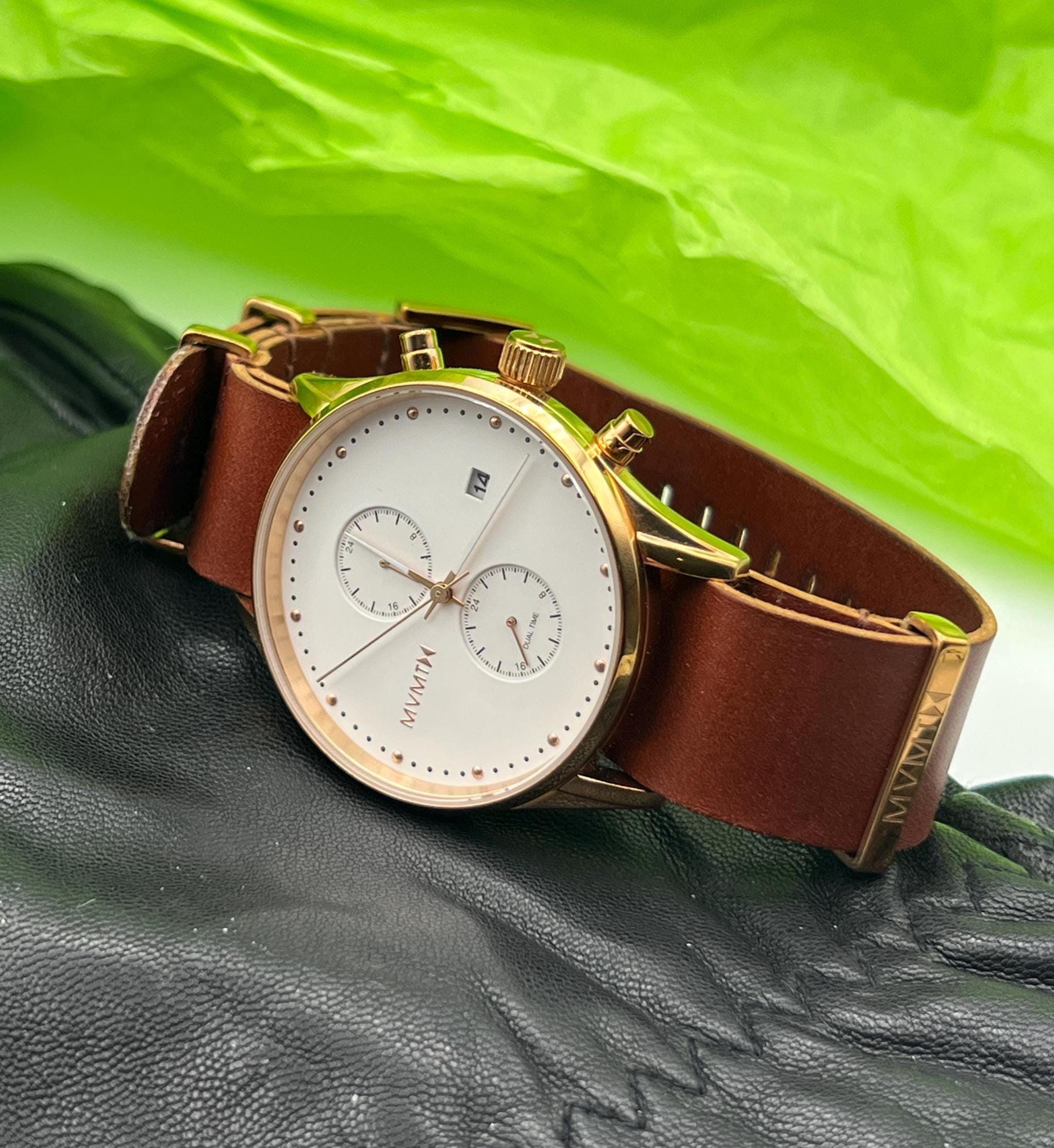 MVMT Two-Tone Mesh Watch Two-Tone Noir | Legacy Slim Men main image 2