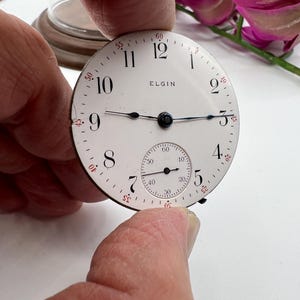 1908 Elgin Pocket Watch Movement – 15 Jewels, Size 18s (For Restoration) image 10