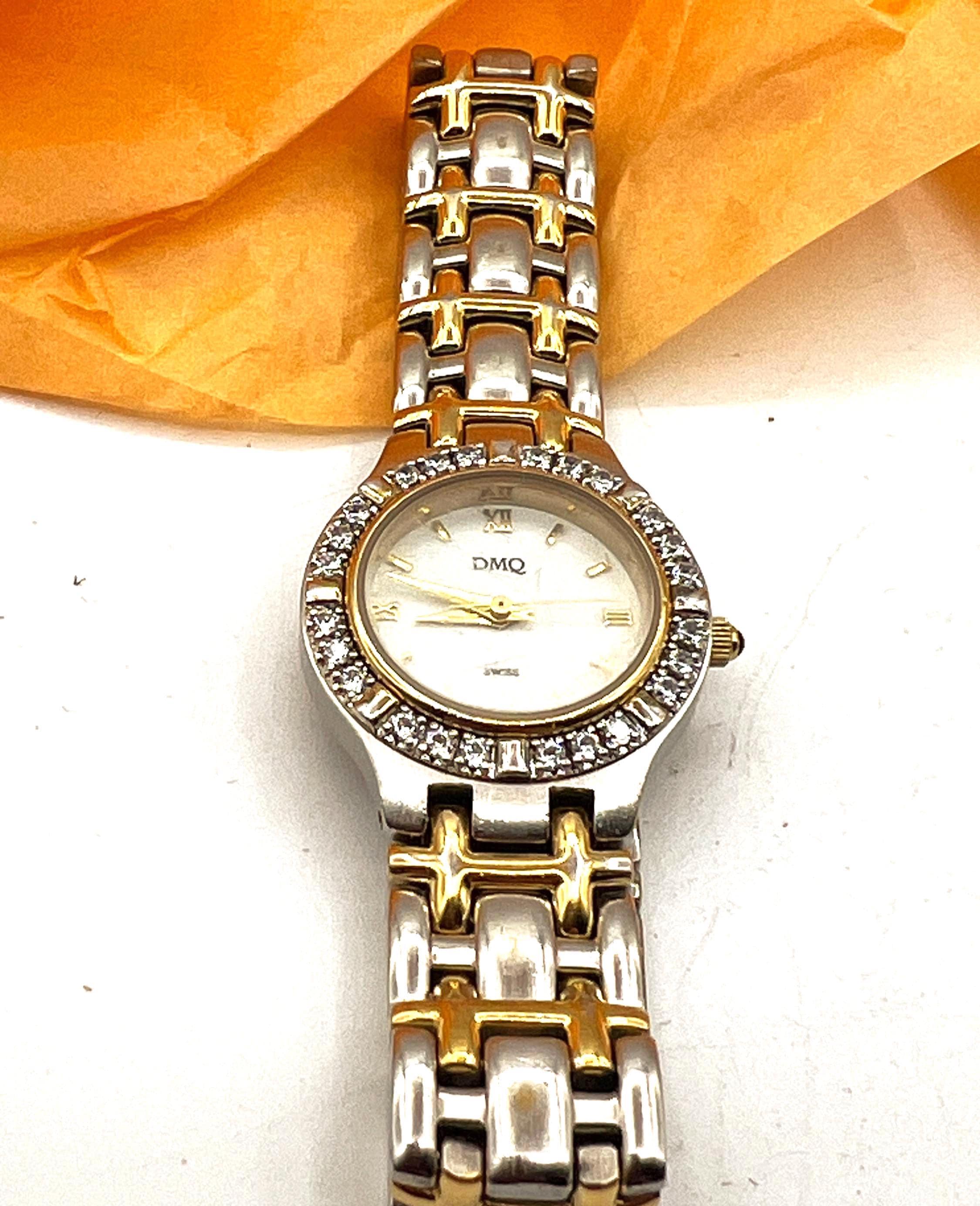 Set of 2 gold silver DMQ watches antique vintage Dmq Watch - Etsy main image 4