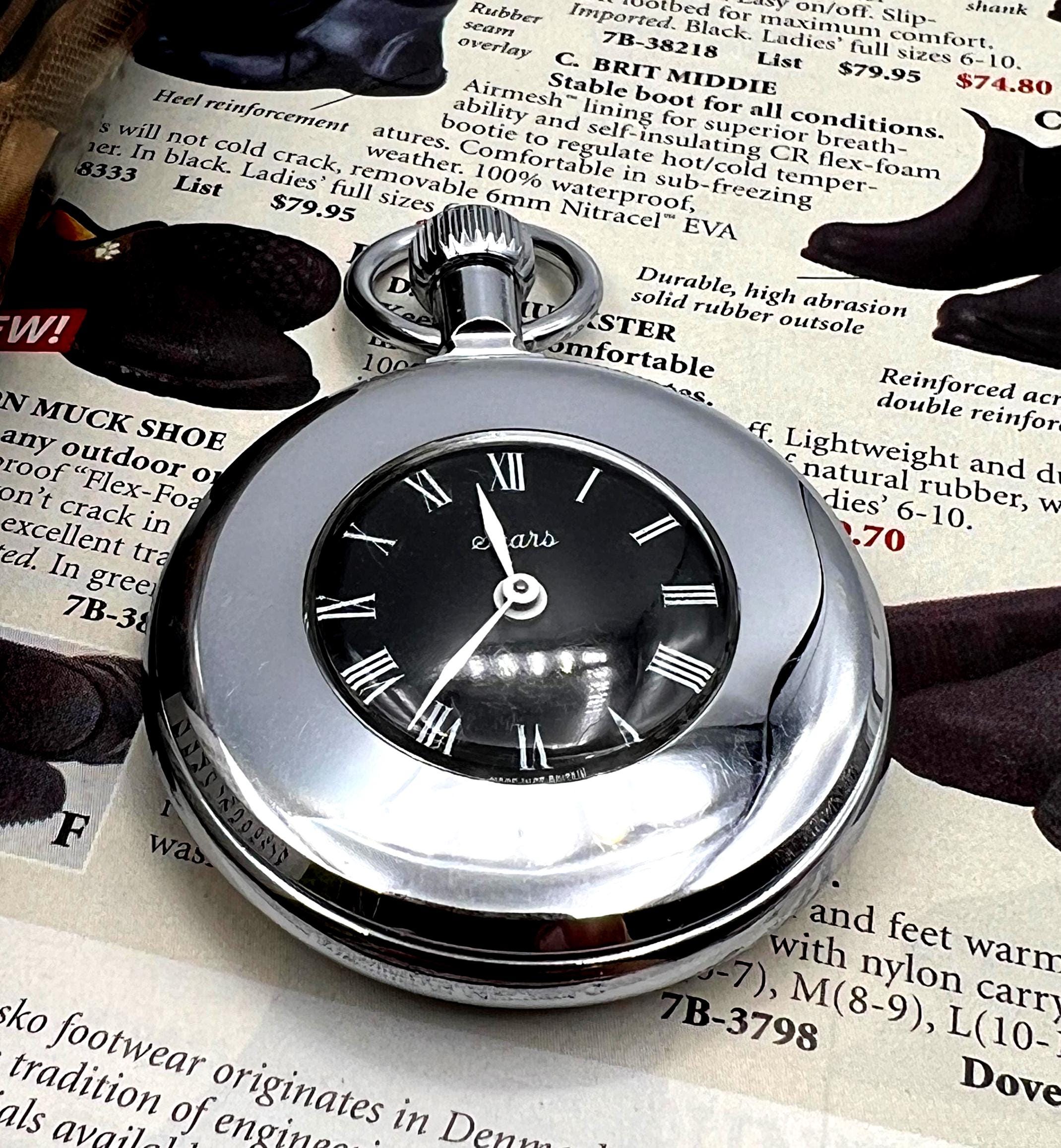 Vintage Sears Pocket Watch - Etsy