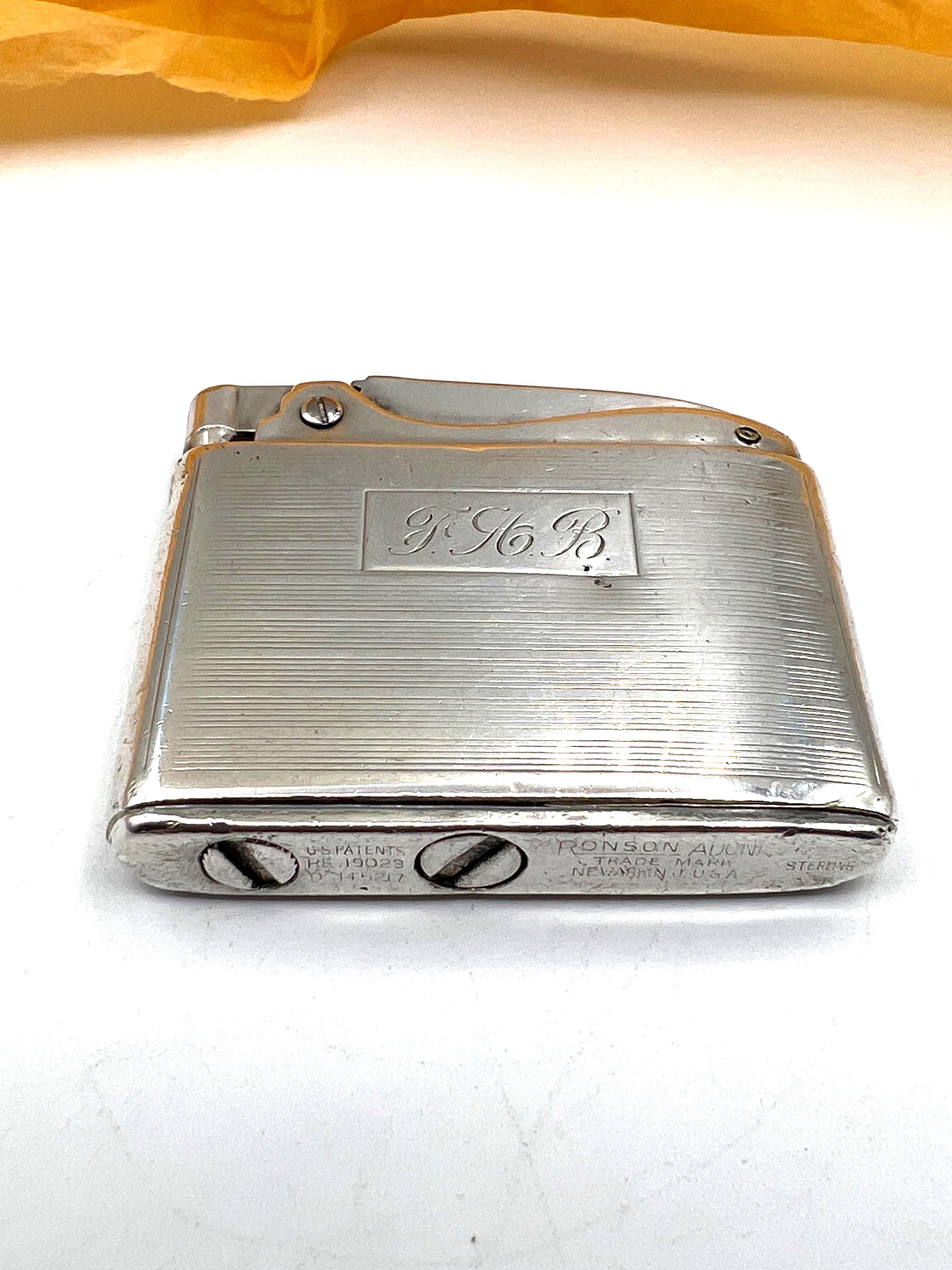 Sterling Silver Ronson Adonis Lighter - Vintage Collectible - Etsy