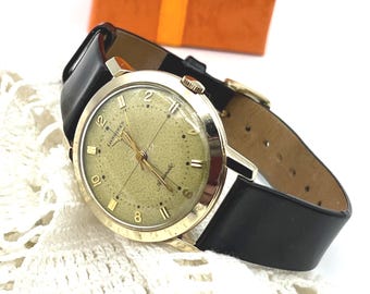 Vintage Longines 14 kt goud automatisch herenpolshorloge - 17 juwelen