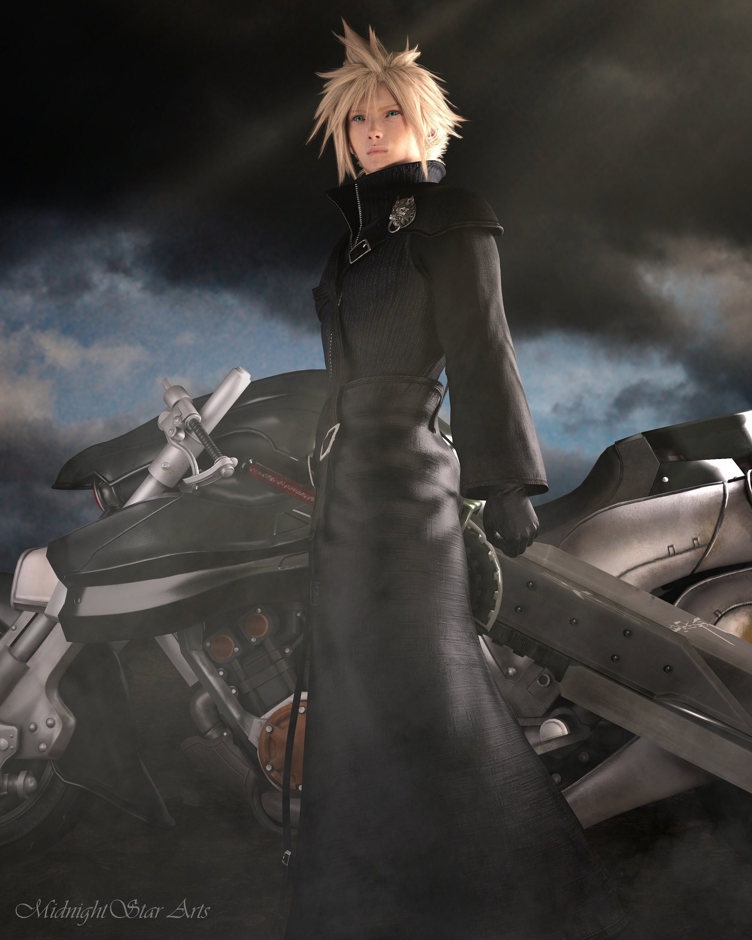 Final Fantasy Vii Advent Children Cloud Strife It Will Be Etsy