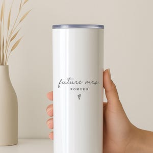 Personalized Bride to Be Gift Future Mrs Tumbler Engagement Party Present Bridal Shower Custom Gifts Fiance Newly Engaged Wedding Tumblers