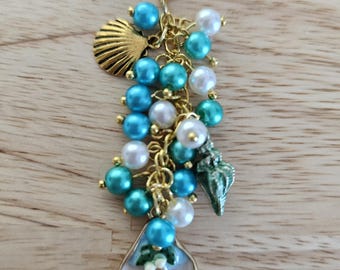 ビーチ/貝殻モチーフのジッパーチャーム