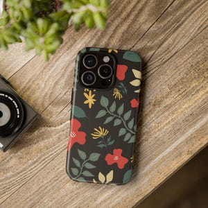 Floral Phone Case, Bold Flower Design, Tough Case for iPhone, Samsung Galaxy, Protective Cover, Floral Pattern, Flower Print